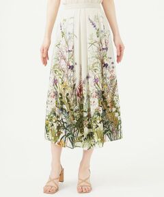 Sybilla / シビラ ロング・マキシ丈スカート | ボタニカルフラワープリントスカート