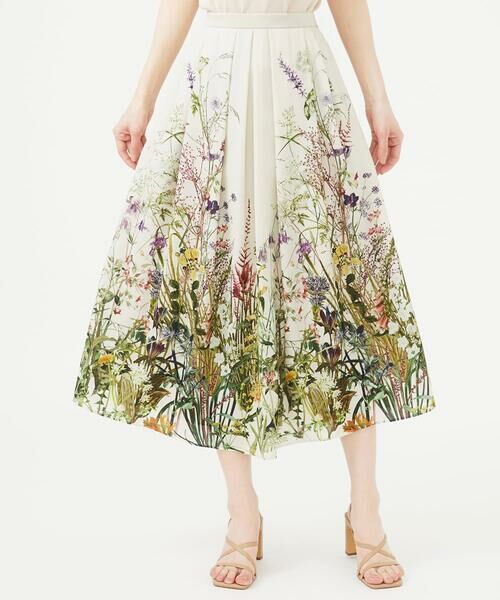 Sybilla / シビラ ロング・マキシ丈スカート | ボタニカルフラワープリントスカート | 詳細1