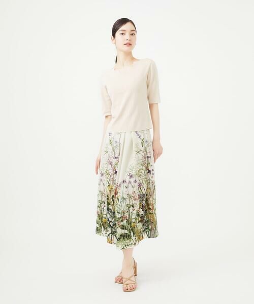 Sybilla / シビラ ロング・マキシ丈スカート | ボタニカルフラワープリントスカート | 詳細11