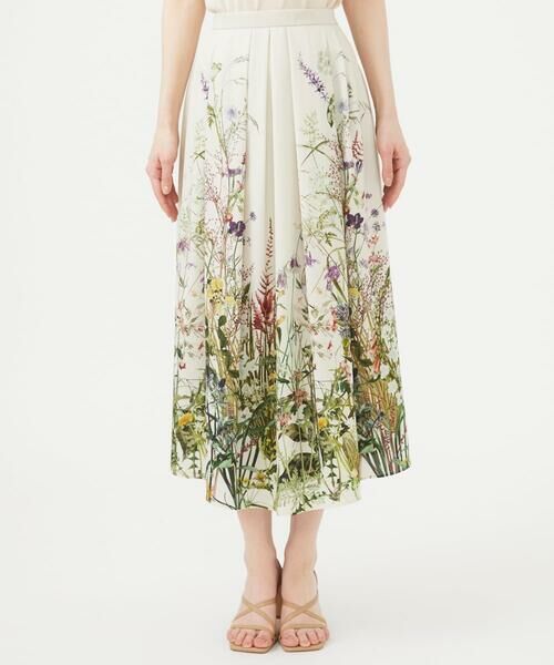 Sybilla / シビラ ロング・マキシ丈スカート | ボタニカルフラワープリントスカート | 詳細2