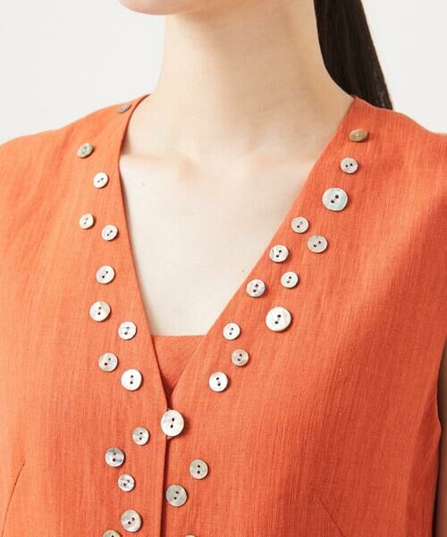 Sybilla / シビラ ロング・マキシ丈ワンピース | シェルボタンジレドレス | 詳細5