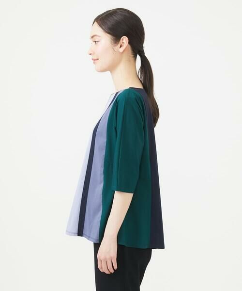 Sybilla / シビラ カットソー | パッチワークストライプカットソー | 詳細3