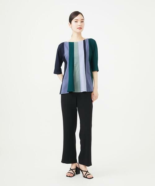 Sybilla / シビラ カットソー | パッチワークストライプカットソー | 詳細9