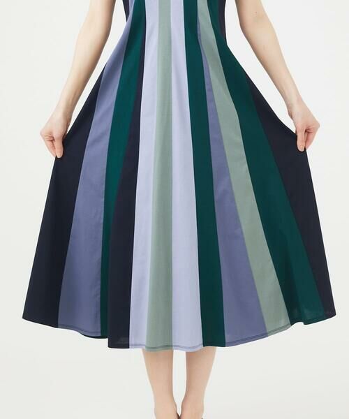 Sybilla / シビラ ロング・マキシ丈ワンピース | パッチワークストライプドレス | 詳細2