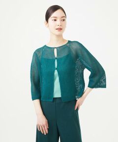 Sybilla / シビラ カーディガン・ボレロ | ペーパーヤーンショートカーディガン