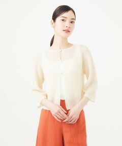 Sybilla / シビラ カーディガン・ボレロ | ペーパーヤーンショートカーディガン