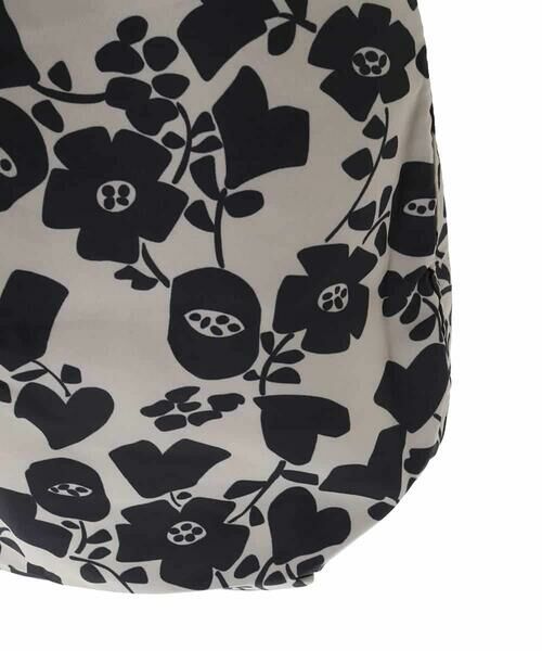 モノトーンフラワープリントエコバッグ （トートバッグ