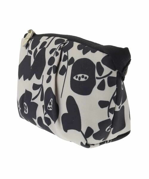 Sybilla / シビラ ポーチ | モノトーンフラワープリントミニポーチ | 詳細1