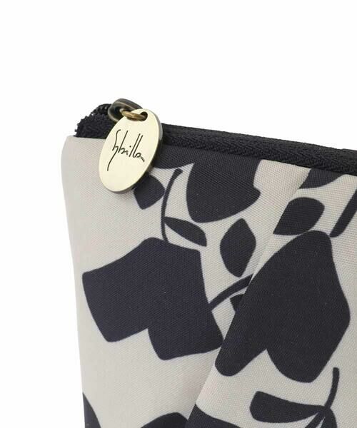 Sybilla / シビラ ポーチ | モノトーンフラワープリントミニポーチ | 詳細3