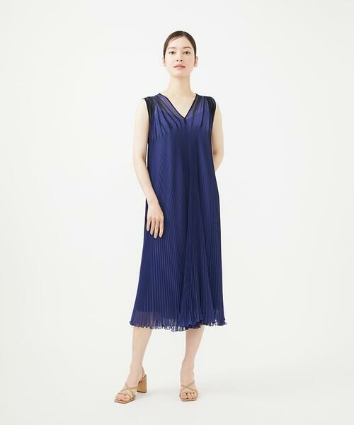 Sybilla / シビラ ドレス | バイカラープリーツドレス | 詳細3