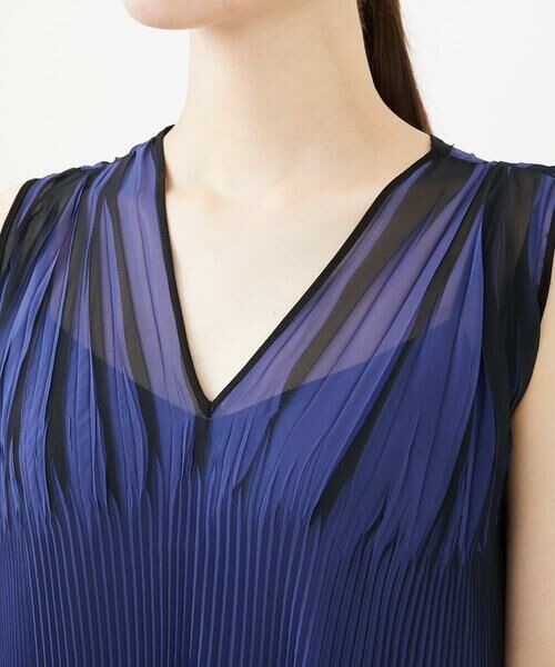 Sybilla / シビラ ドレス | バイカラープリーツドレス | 詳細7