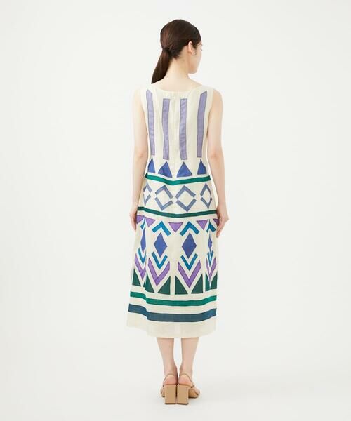 Sybilla / シビラ ロング・マキシ丈ワンピース | モザイクアップリケドレス | 詳細4