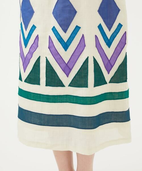 Sybilla / シビラ ロング・マキシ丈ワンピース | モザイクアップリケドレス | 詳細8