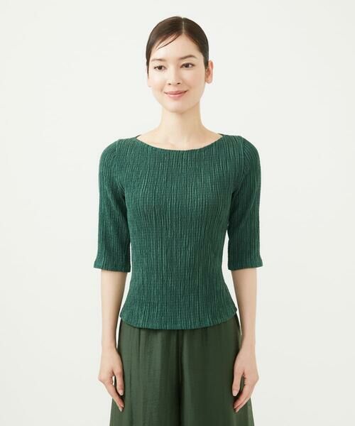 Sybilla / シビラ カットソー | シャーリングボートネックカットソー | 詳細2