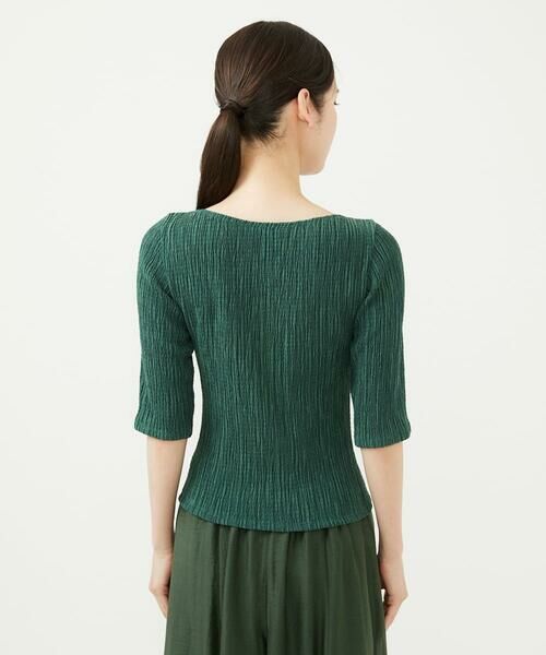 Sybilla / シビラ カットソー | シャーリングボートネックカットソー | 詳細4