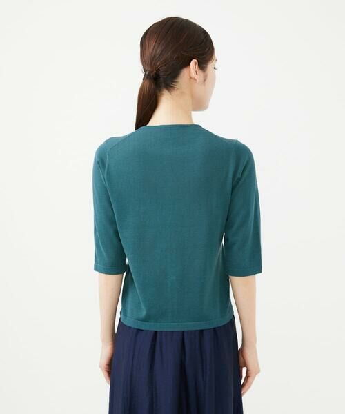 Sybilla / シビラ カーディガン・ボレロ | フラワー刺繍五分袖カーディガン | 詳細4