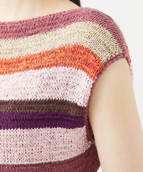 Sybilla / シビラ ロング・マキシ丈ワンピース | 【PLAYA】ランダムボーダーニットドレス | 詳細6