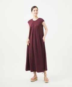 Sybilla / シビラ ロング・マキシ丈ワンピース | 【PLAYA】フレンチスリーブジャージードレス