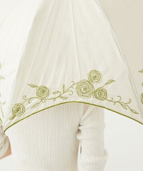 Sybilla / シビラ 傘 | 【晴雨兼用・UVカット】フラワーモチーフ刺繍日傘 | 詳細4