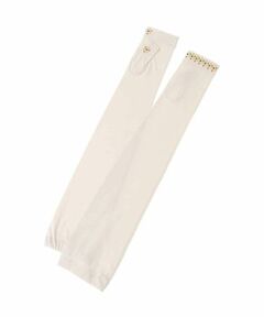 Sybilla / シビラ 手袋 | 【日本製/接触冷感】モチーフ刺繍フィンガーレスロンググローブ