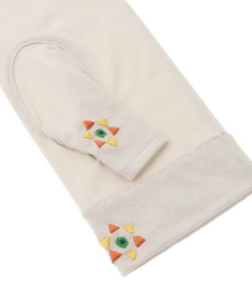 Sybilla / シビラ 手袋 | 【日本製/接触冷感】モチーフ刺繍フィンガーレスロンググローブ | 詳細4