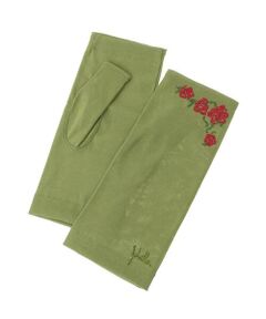 日本製／接触冷感】UVカットフラワー刺繍グローブ | Sybilla