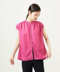 Sybilla / シビラ シャツ・ブラウス | 【INDIA】カディコットンフレンチスリーブブラウス