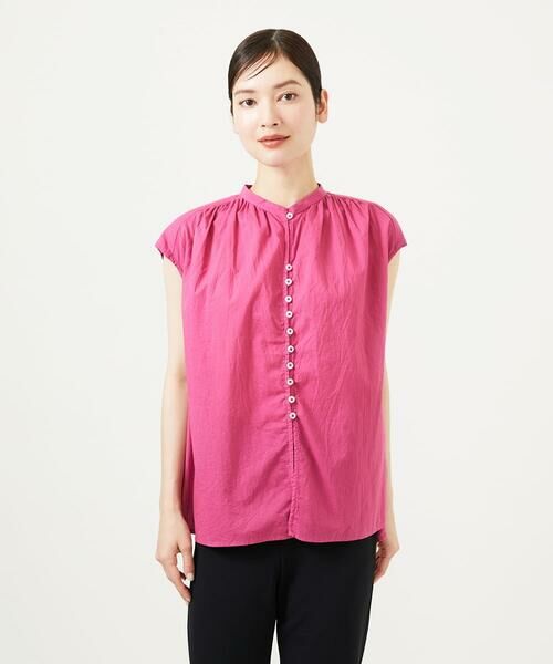 Sybilla / シビラ シャツ・ブラウス | 【INDIA】カディコットンフレンチスリーブブラウス | 詳細1