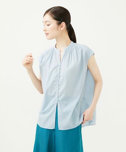 Sybilla / シビラ シャツ・ブラウス | 【INDIA】カディコットンフレンチスリーブブラウス | 詳細12