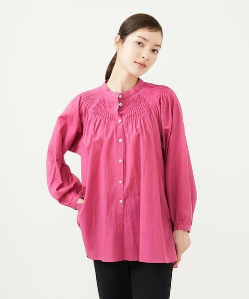 Sybilla / シビラ シャツ・ブラウス | 【INDIA】カディコットンピンタックブラウス | 詳細1