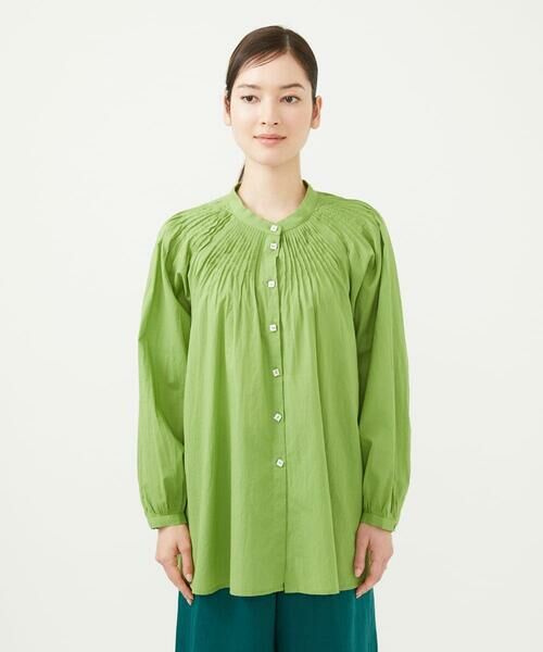 Sybilla / シビラ シャツ・ブラウス | 【INDIA】カディコットンピンタックブラウス | 詳細4