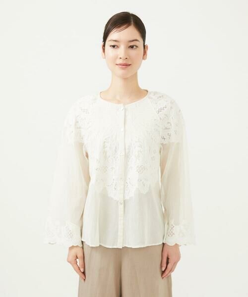 Sybilla / シビラ シャツ・ブラウス | 【INDIA】フラワーレースブラウス | 詳細2