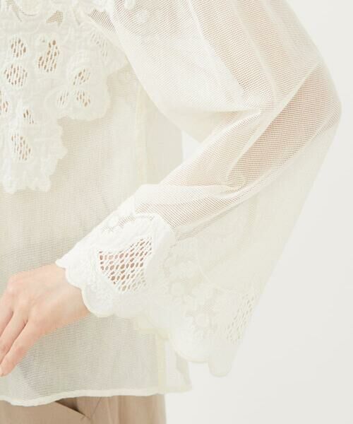 Sybilla / シビラ シャツ・ブラウス | 【INDIA】フラワーレースブラウス | 詳細8