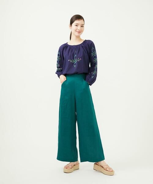 Sybilla / シビラ シャツ・ブラウス | 【INDIA】フラワー&ボーラー刺繍ブラウス | 詳細11