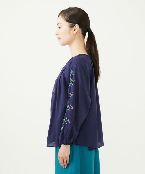 Sybilla / シビラ シャツ・ブラウス | 【INDIA】フラワー&ボーラー刺繍ブラウス | 詳細3