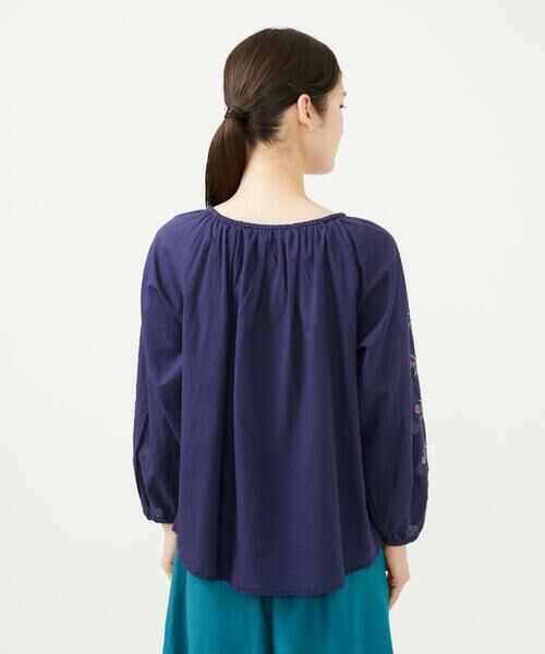 Sybilla / シビラ シャツ・ブラウス | 【INDIA】フラワー&ボーラー刺繍ブラウス | 詳細4