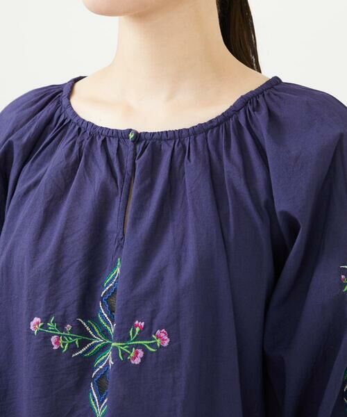 Sybilla / シビラ シャツ・ブラウス | 【INDIA】フラワー&ボーラー刺繍ブラウス | 詳細5