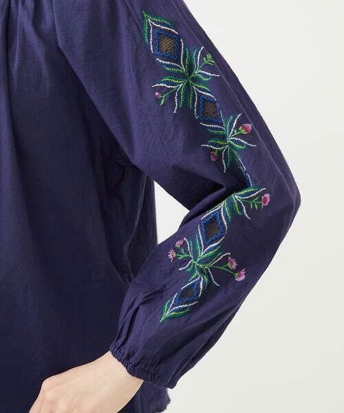 Sybilla / シビラ シャツ・ブラウス | 【INDIA】フラワー&ボーラー刺繍ブラウス | 詳細8