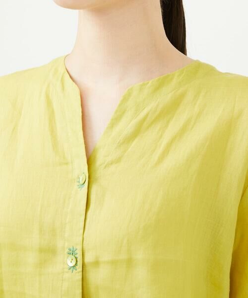 Sybilla / シビラ シャツ・ブラウス | リネンローンボタンホール刺繍ブラウス | 詳細4
