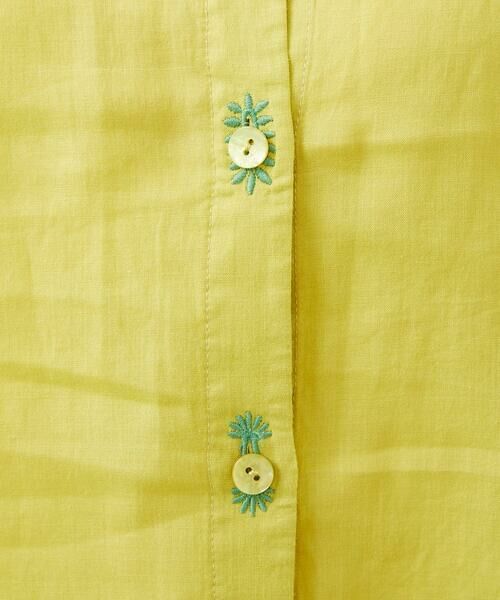 Sybilla / シビラ シャツ・ブラウス | リネンローンボタンホール刺繍ブラウス | 詳細5