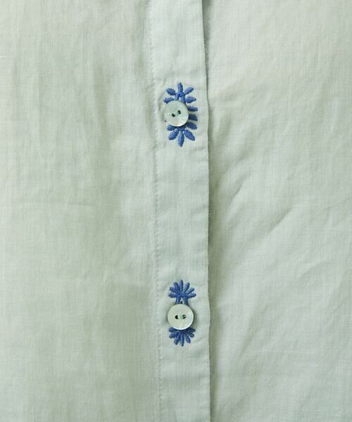 Sybilla / シビラ シャツ・ブラウス | リネンローンボタンホール刺繍ブラウス | 詳細11