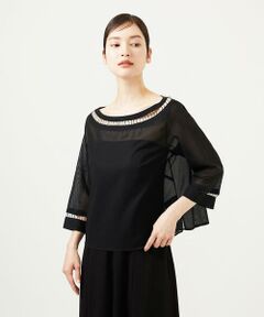 Sybilla / シビラ シャツ・ブラウス | ハシゴ刺繍シアーブラウス