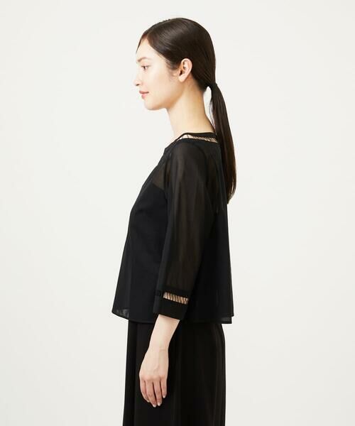 Sybilla / シビラ シャツ・ブラウス | ハシゴ刺繍シアーブラウス | 詳細4