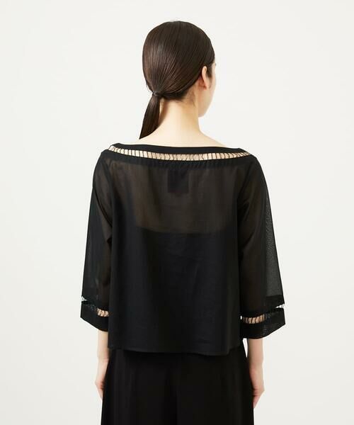 Sybilla / シビラ シャツ・ブラウス | ハシゴ刺繍シアーブラウス | 詳細5