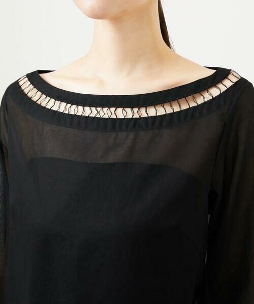 Sybilla / シビラ シャツ・ブラウス | ハシゴ刺繍シアーブラウス | 詳細6