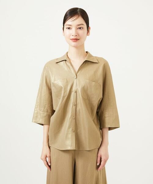 Sybilla / シビラ シャツ・ブラウス | メタリックリネンシャツ | 詳細1