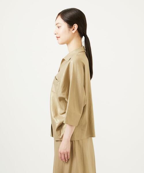 Sybilla / シビラ シャツ・ブラウス | メタリックリネンシャツ | 詳細2
