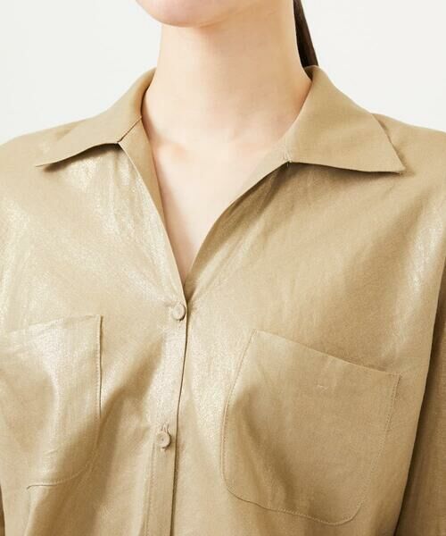 Sybilla / シビラ シャツ・ブラウス | メタリックリネンシャツ | 詳細4