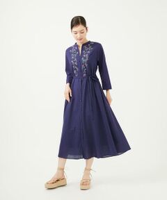 Sybilla / シビラ ロング・マキシ丈ワンピース | 【INDIA】フラワー刺繍ドレス