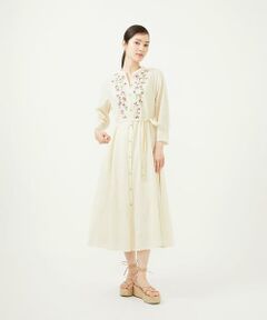 Sybilla / シビラ ロング・マキシ丈ワンピース | 【INDIA】フラワー刺繍ドレス